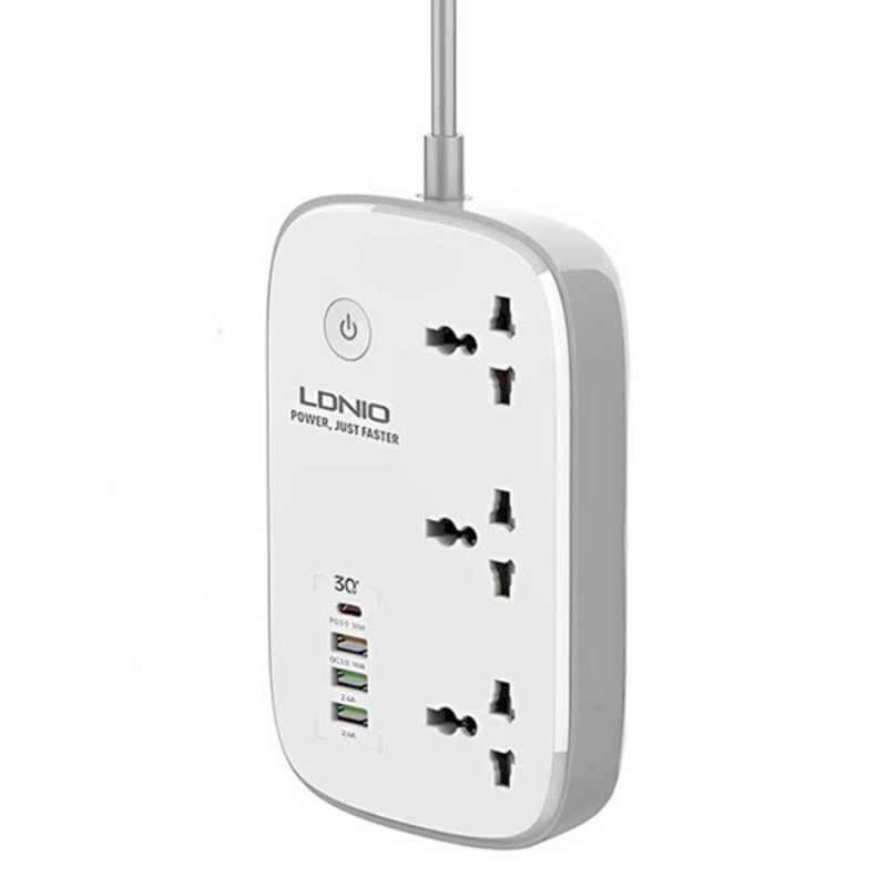 رابط برق 3خانه LDNIO الدینیو مدلSC3451-EU متراژ 2متر